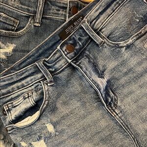 Judy Blue Women's High Rise Faded Denim Jeans